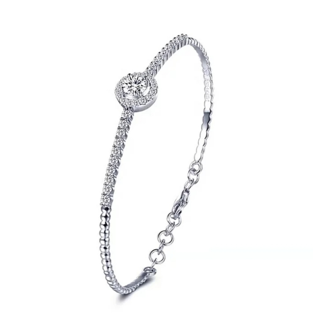 Exquisite 0.5cts Real Moissanite Diamond Tennis Bracelet - Picture 10 of 11